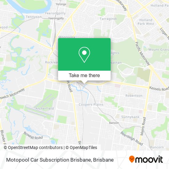 Motopool Car Subscription Brisbane map