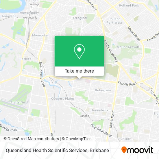 Queensland Health Scientific Services map