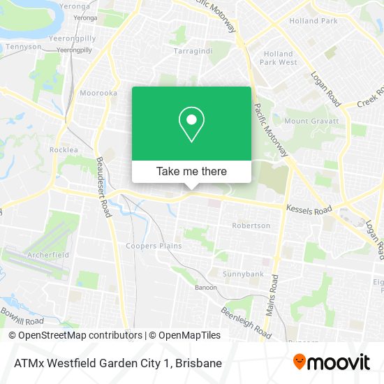 ATMx Westfield Garden City 1 map