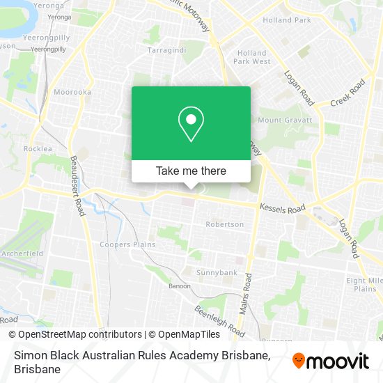 Simon Black Australian Rules Academy Brisbane map