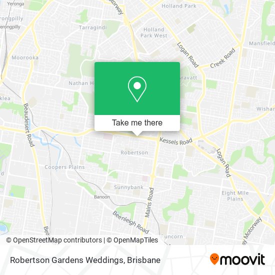 Mapa Robertson Gardens Weddings