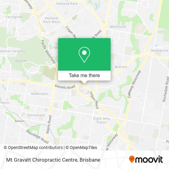 Mapa Mt Gravatt Chiropractic Centre