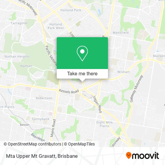 Mapa Mta Upper Mt Gravatt