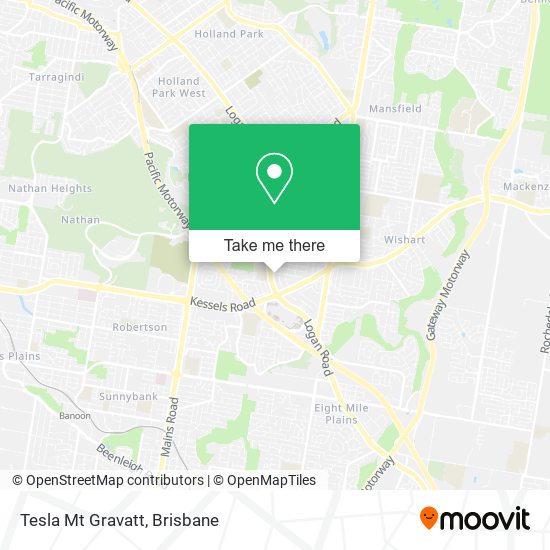 Mapa Tesla Mt Gravatt