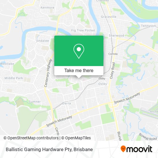 Ballistic Gaming Hardware Pty map