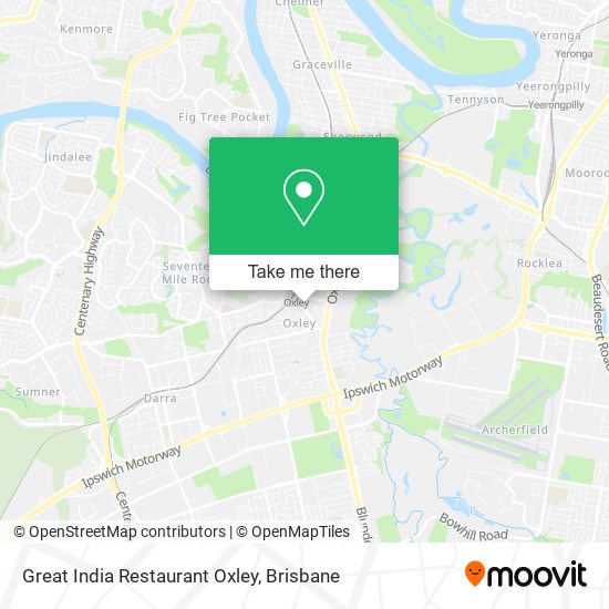 Mapa Great India Restaurant Oxley