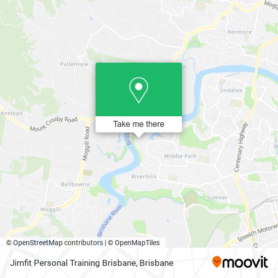 Jimfit Personal Training Brisbane map