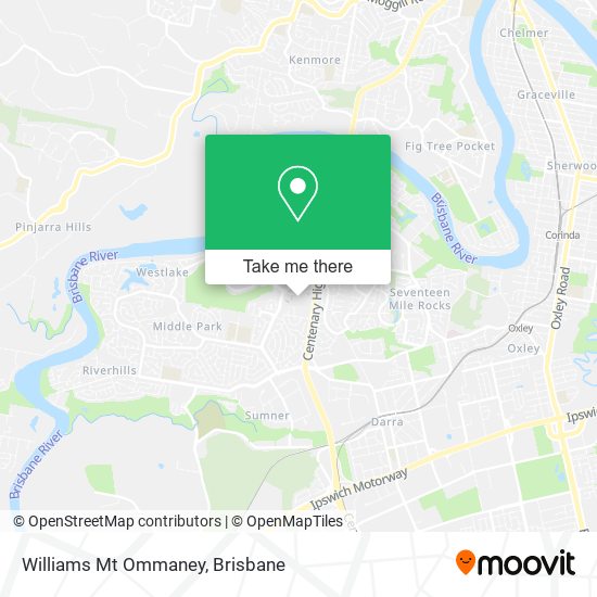 Williams Mt Ommaney map