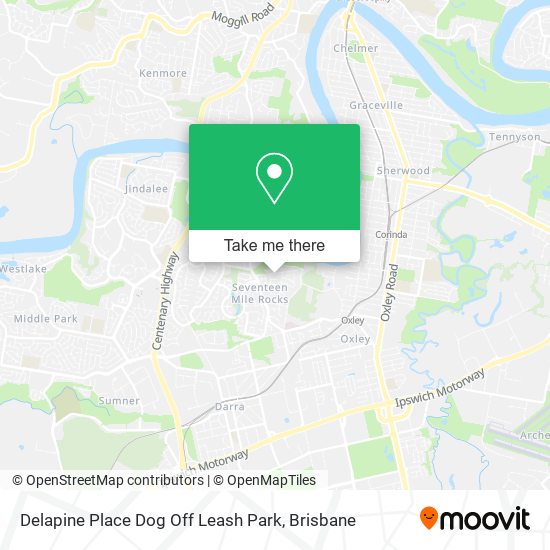 Delapine Place Dog Off Leash Park map