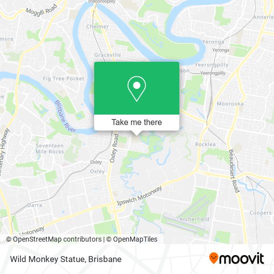 Wild Monkey Statue map
