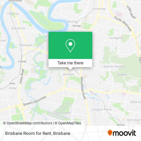 Brisbane Room for Rent map