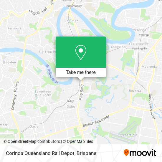 Corinda Queensland Rail Depot map