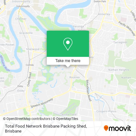 Mapa Total Food Network Brisbane Packing Shed