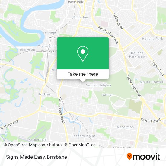 Signs Made Easy map