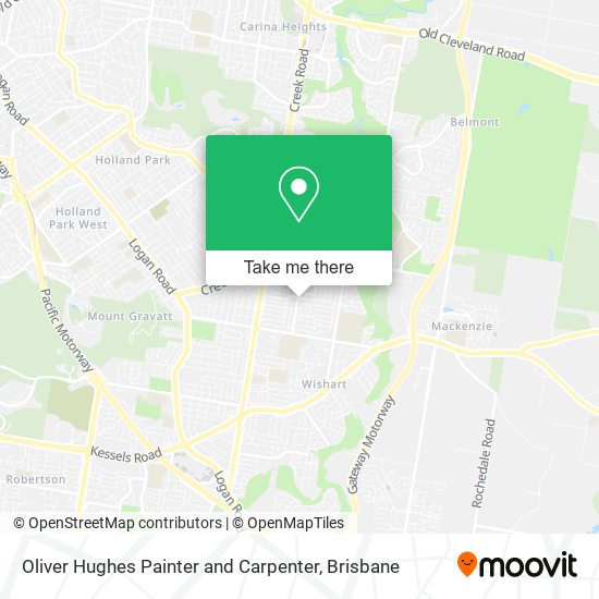Oliver Hughes Painter and Carpenter map