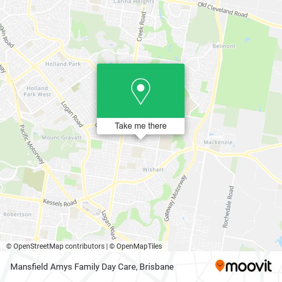 Mansfield Amys Family Day Care map