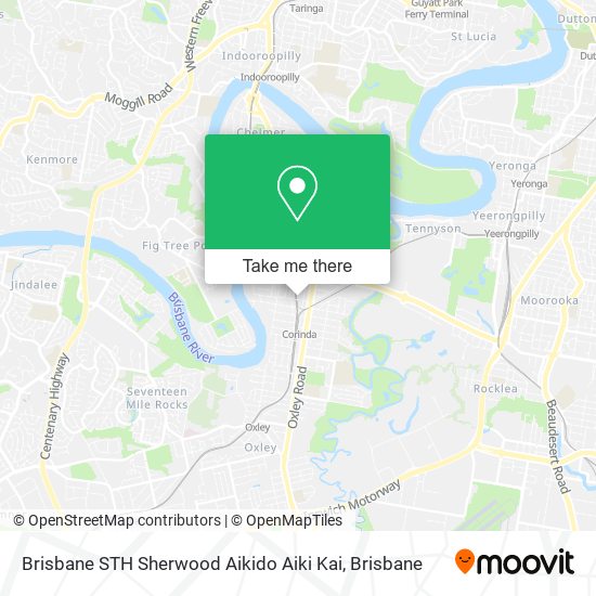 Brisbane STH Sherwood Aikido Aiki Kai map