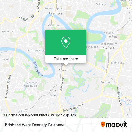 Brisbane West Deanery map