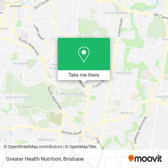 Greater Health Nutrition map