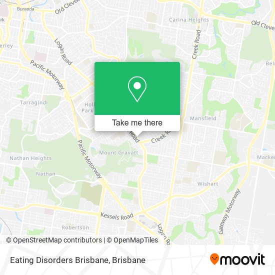 Eating Disorders Brisbane map