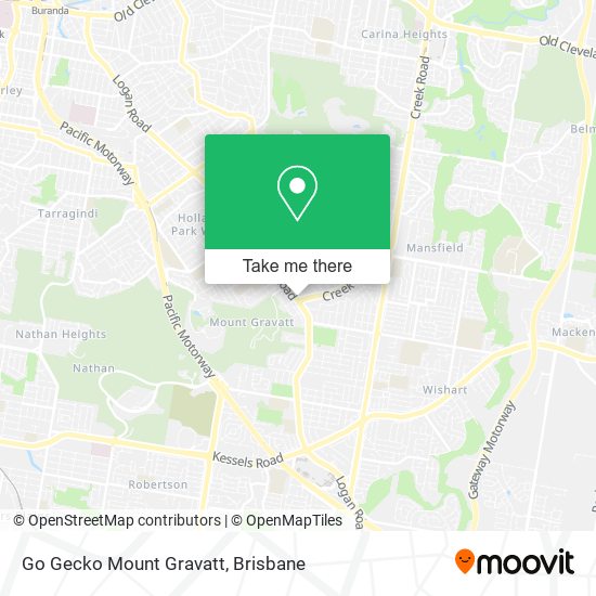 Mapa Go Gecko Mount Gravatt