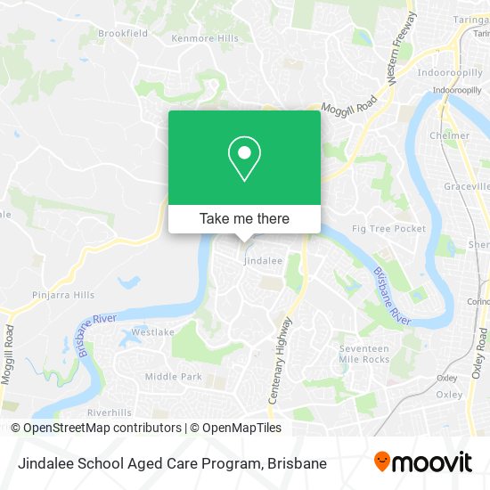 Jindalee School Aged Care Program map