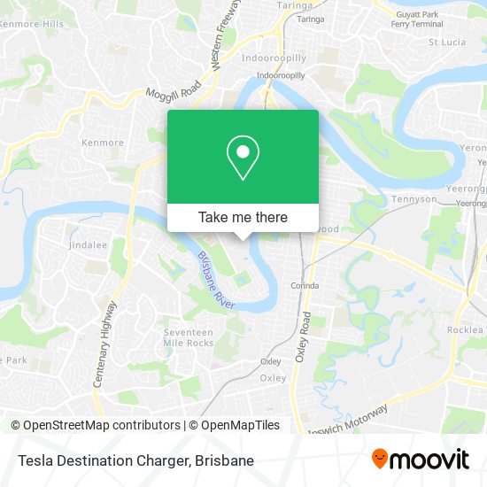 Mapa Tesla Destination Charger