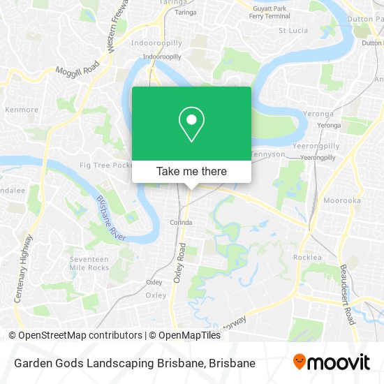 Garden Gods Landscaping Brisbane map