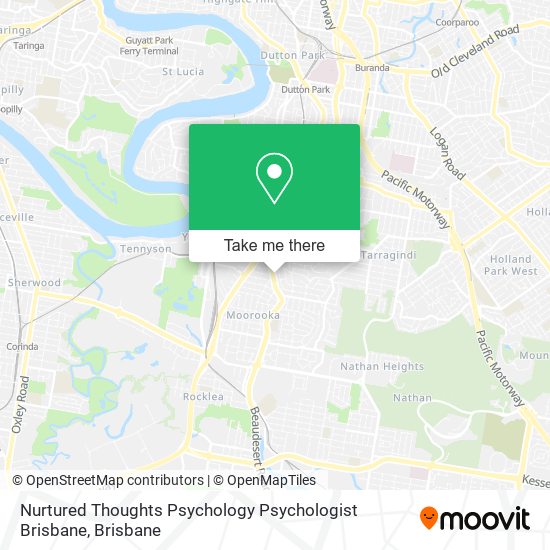 Nurtured Thoughts Psychology Psychologist Brisbane map