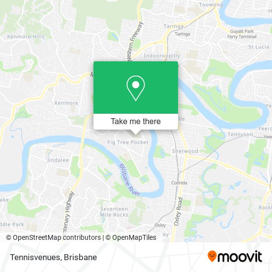 Tennisvenues map
