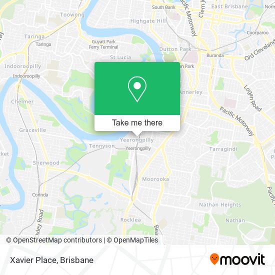 Xavier Place map