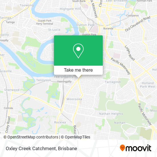 Oxley Creek Catchment map
