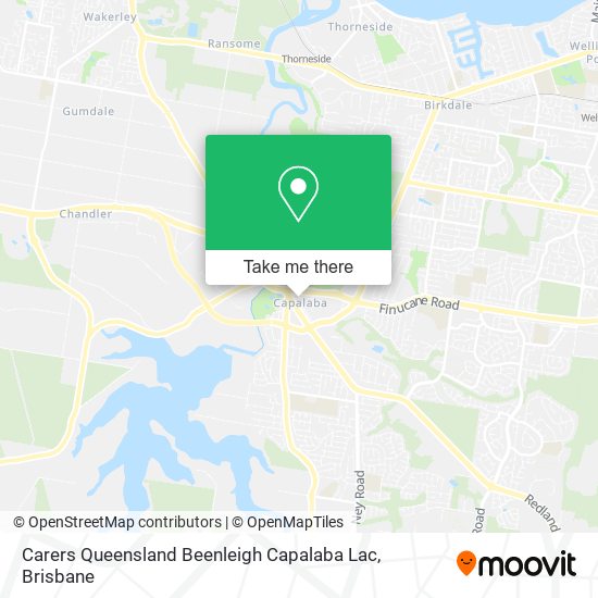 Mapa Carers Queensland Beenleigh Capalaba Lac