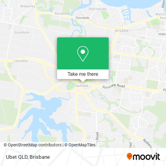 Mapa Ubet QLD