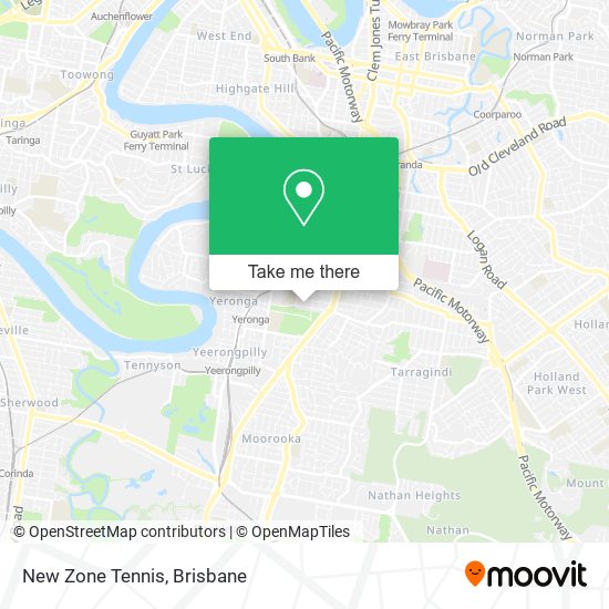 New Zone Tennis map
