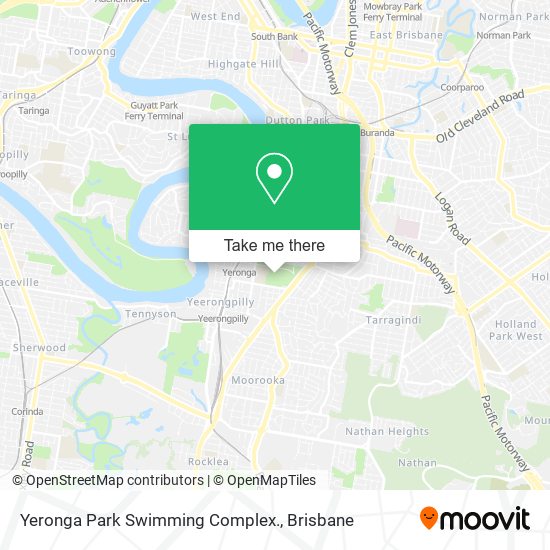 Yeronga Park Swimming Complex. map
