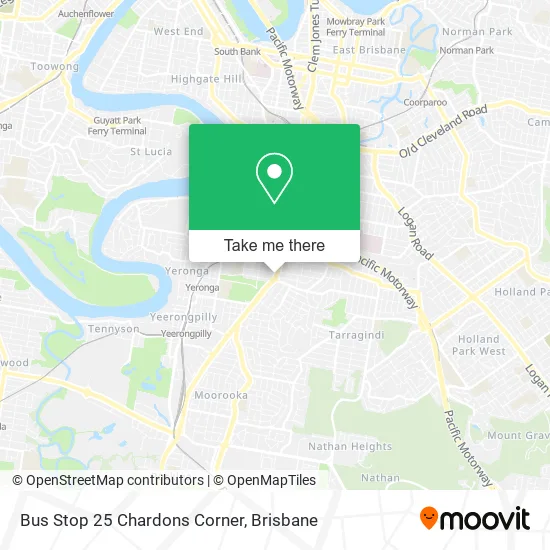 Bus Stop 25 Chardons Corner map