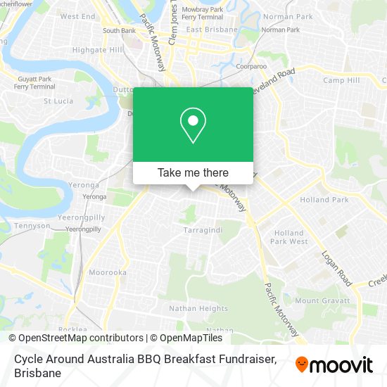 Cycle Around Australia BBQ Breakfast Fundraiser map