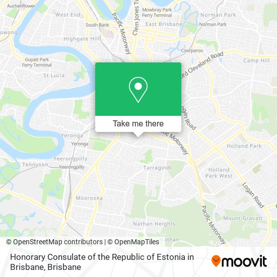 Honorary Consulate of the Republic of Estonia in Brisbane map