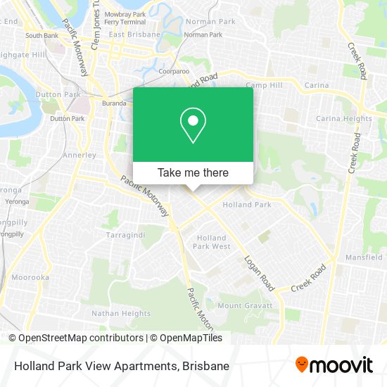 Mapa Holland Park View Apartments