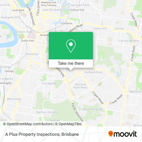 A Plus Property Inspections map