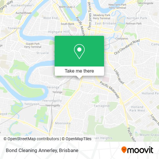 Bond Cleaning Annerley map