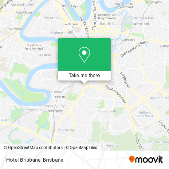 Hotel Brisbane map