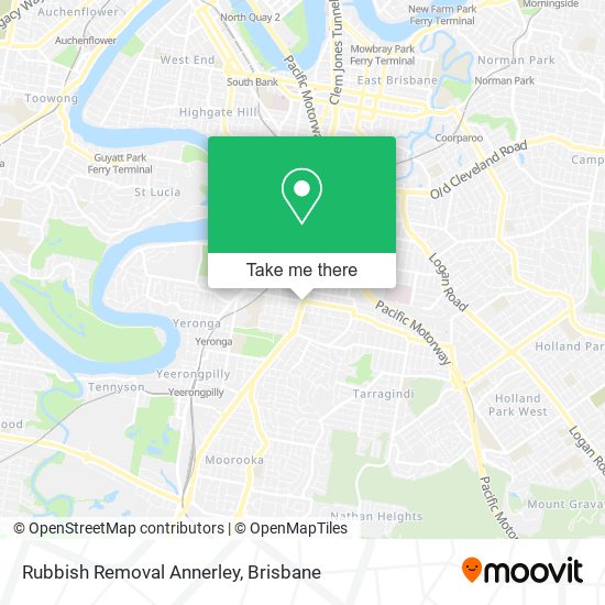 Rubbish Removal Annerley map