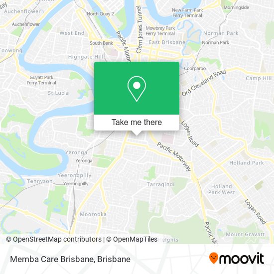 Memba Care Brisbane map