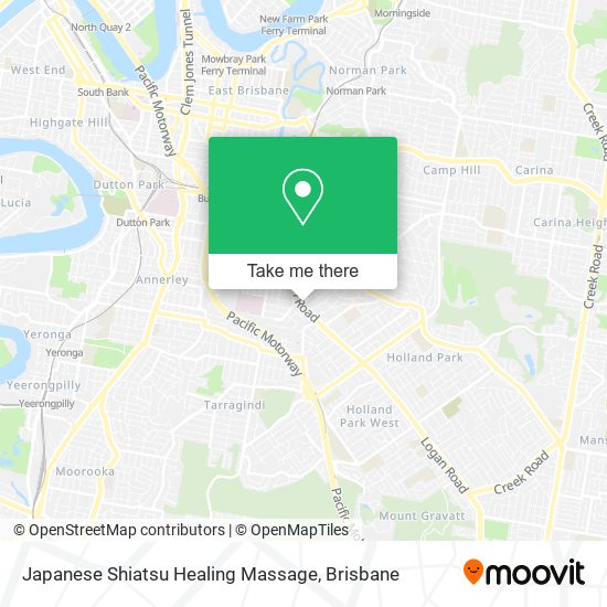 Japanese Shiatsu Healing Massage map