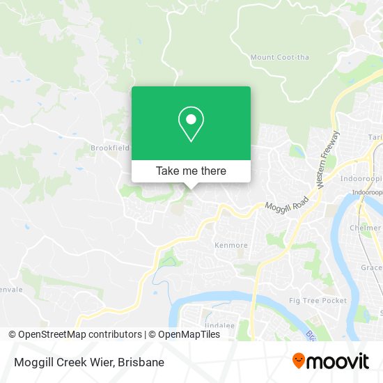 Moggill Creek Wier map