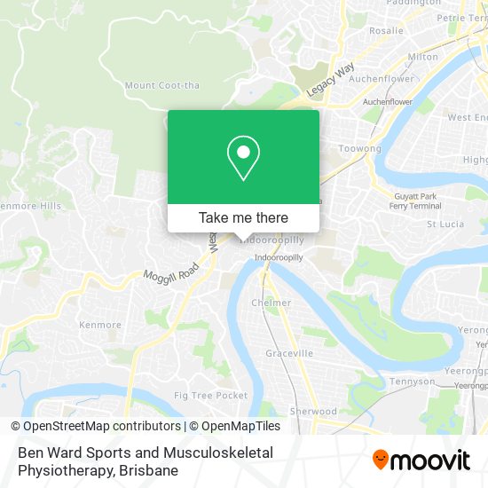 Ben Ward Sports and Musculoskeletal Physiotherapy map