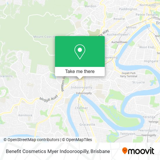 Benefit Cosmetics Myer Indooroopilly map