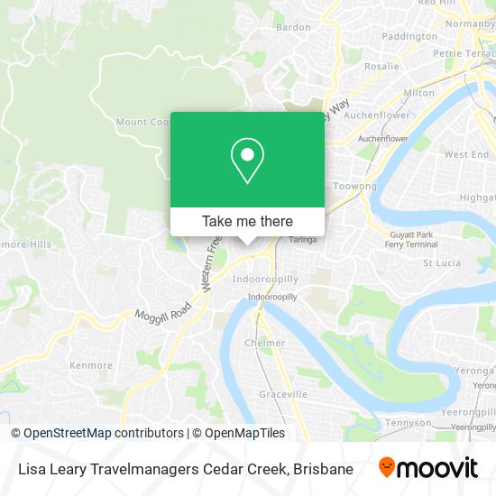Lisa Leary Travelmanagers Cedar Creek map